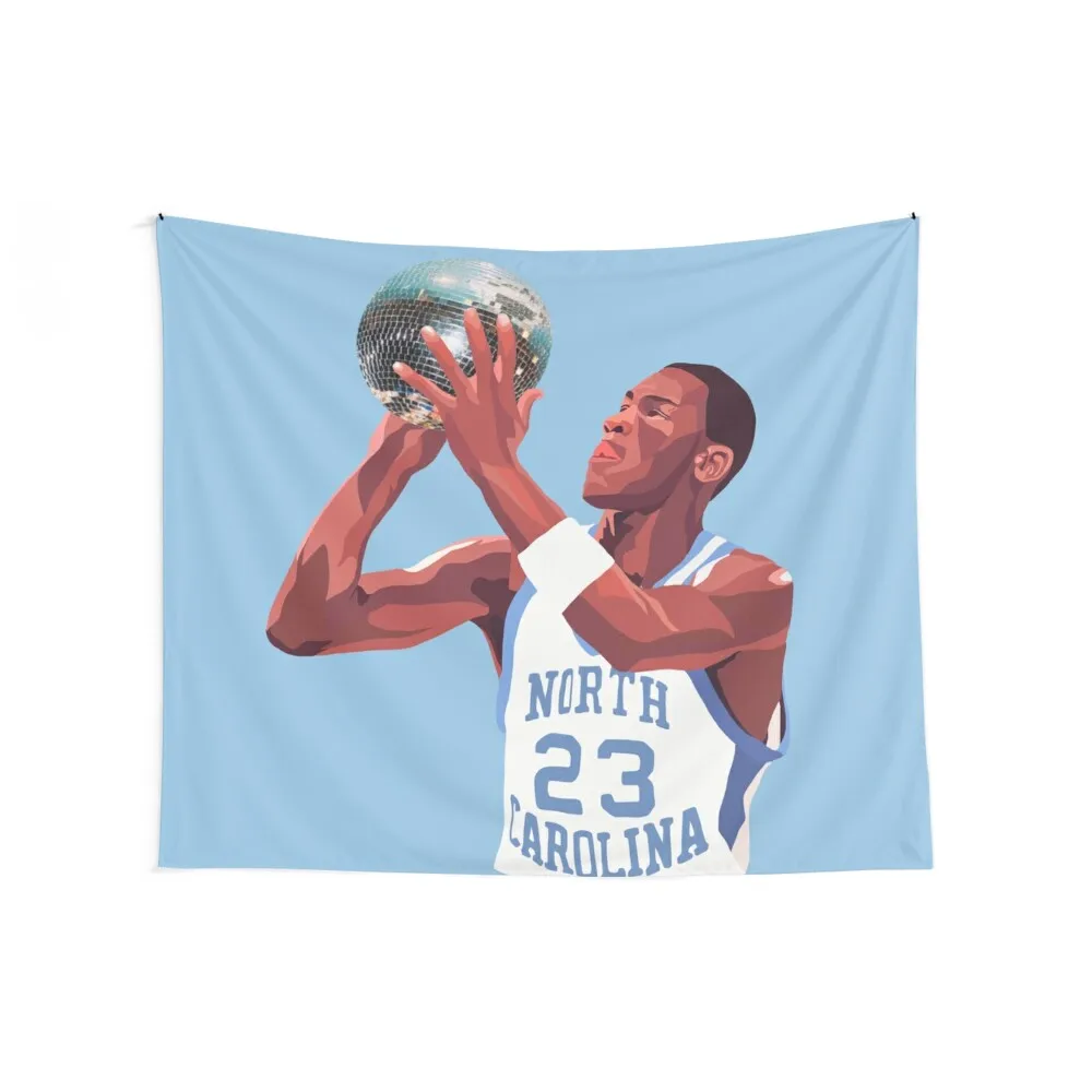 Disco Jordan Carolina Blue Tapestry Bedroom Decor Bedroom Deco Aesthetic Room Decor Tapestry