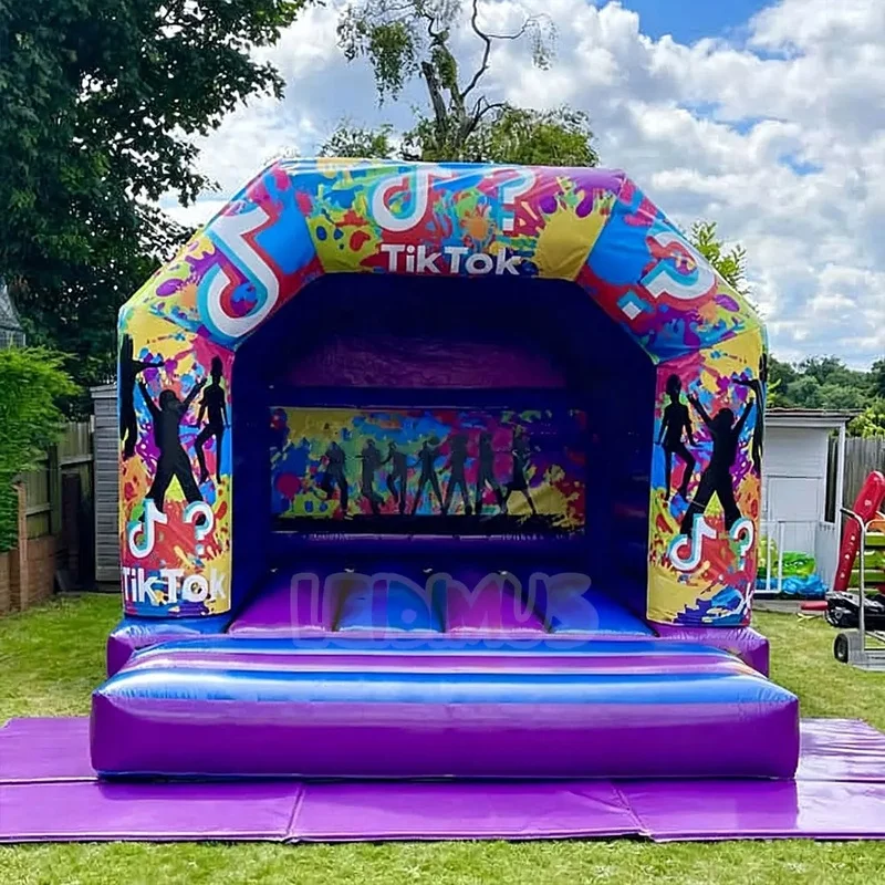 Disco Bounce House Jumping Castle for Kids Adults Inflatable Bouncer Tiktok Bouncy Castle Party Rental