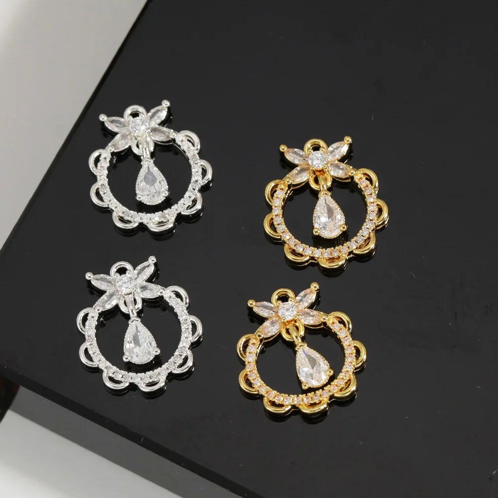 

Cordial Design 40Pcs 17*19MM Genuine Gold Plating/Jewelry Findings & Components/Copper/DIY Pendant/Hand Made/Flower #194868