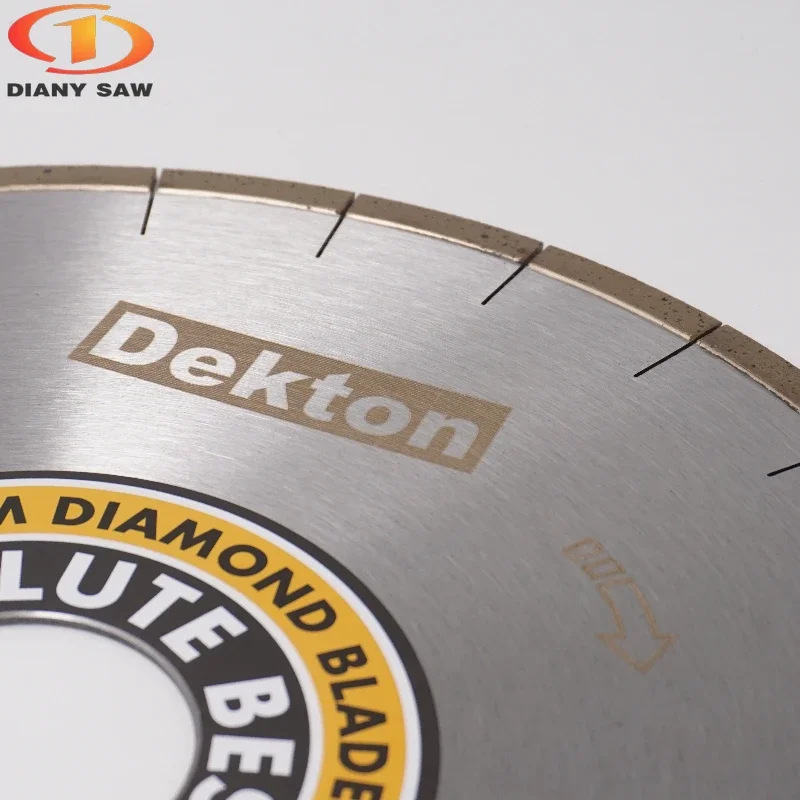 UC Dekton Cutting Diamond Blade Diany Saw Silent Cutting Dekton Saw Blades Bridge Saw 14''/350mm For Dekton