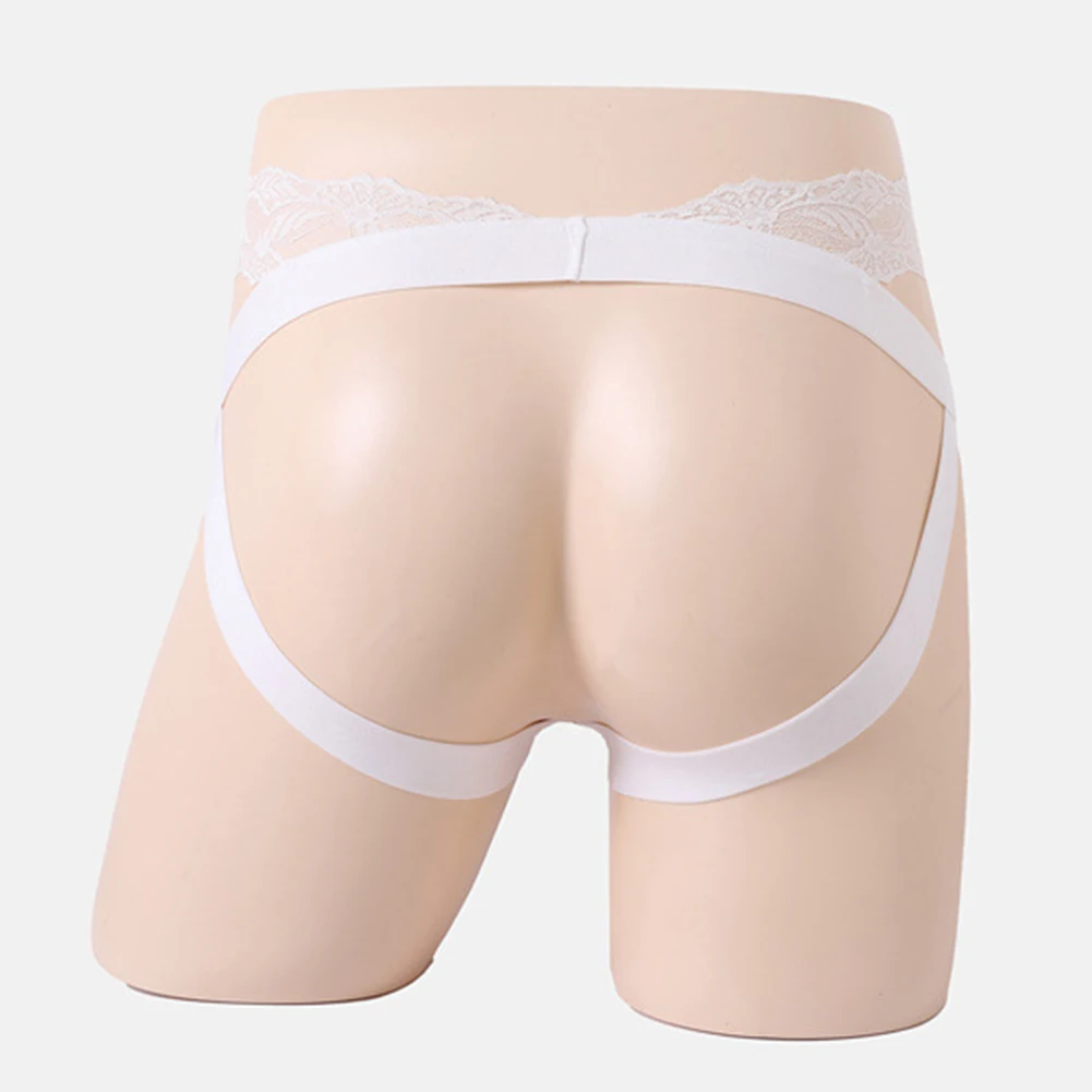 Men Lace Mesh Pouch Thongs Underwear Low Rise Extreme Men's Panties Sheer Very Hot Lingerie Sissy G-strings Men's Underpants