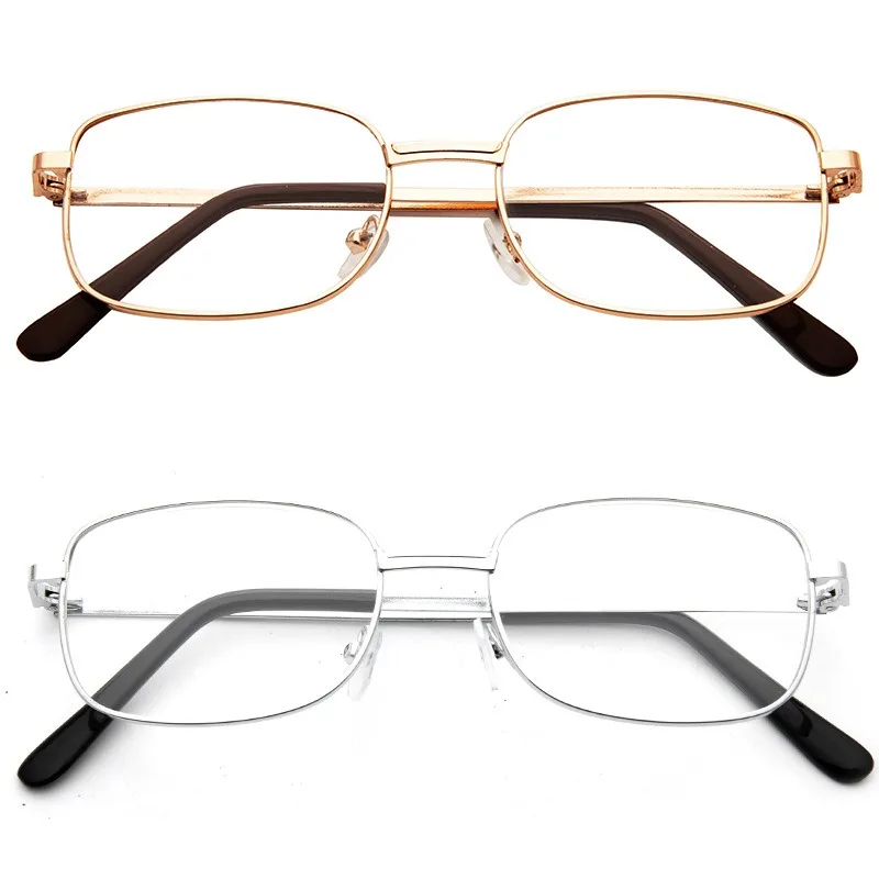 

2025 Metal Frame Square Reading Glasses Anti-fatigue Fashion High Definition Presbyopia Diopter +1.0 +1.5 +2.0 +3.5 +4.0