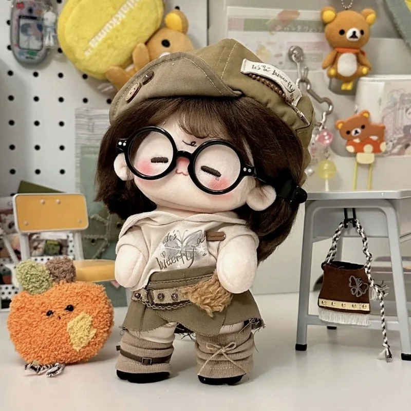 

Cotton Doll Clothes Anime Lovely Plush Doll Dress Up Clothes Cats Garments Hat Cap Bonnet Backpack Shoes Pants Plushie Gift 20CM