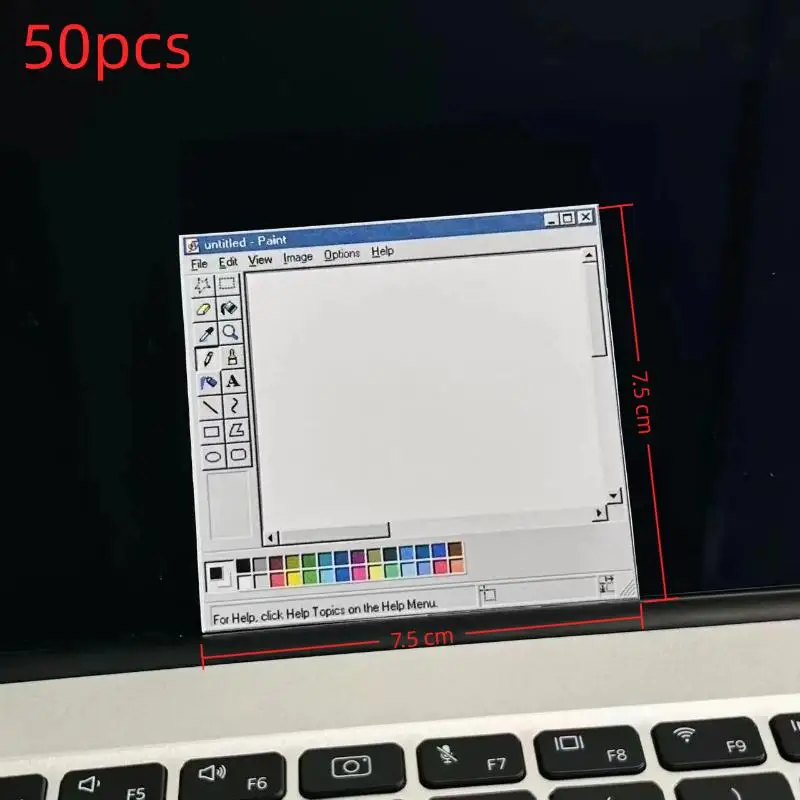 Vintage Computer Drawing Sticky Notes 50 Sheets - Ideal For Artists & Office Use,Durable Adhesive Notes, Sticky Notes For Offic