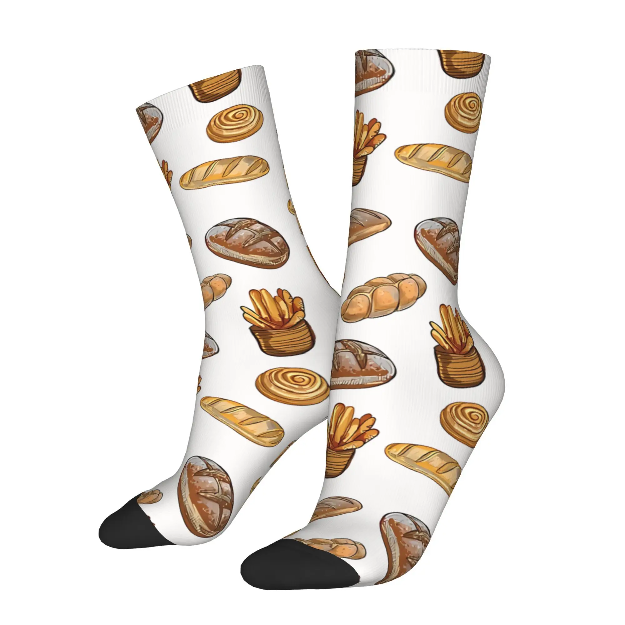 

Мужские носки с принтом Bunch Of Bread, модные из полиэстера