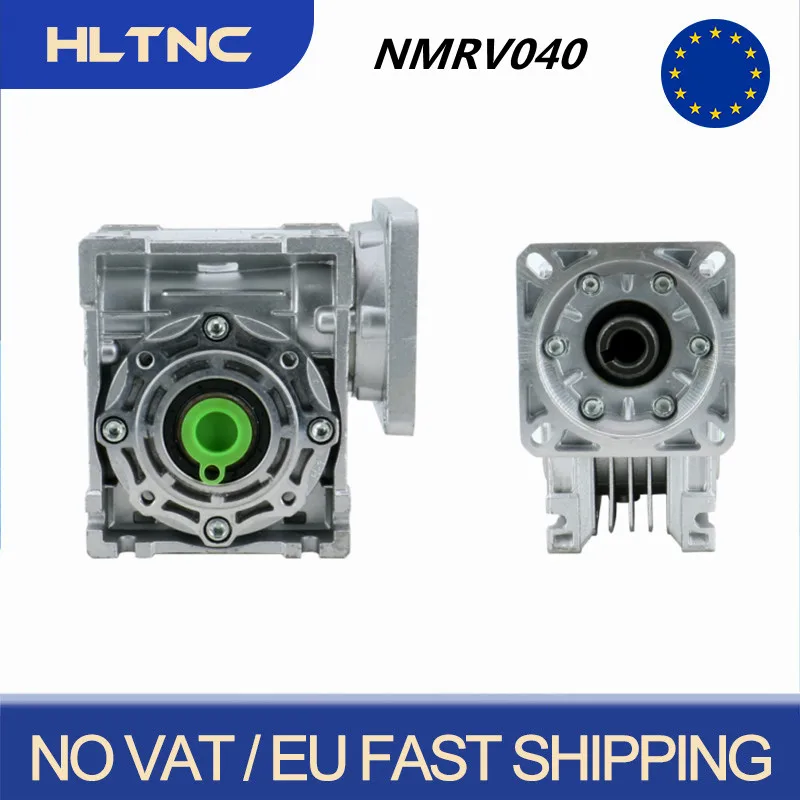 EU Shipped NMRV040 Worm Reducer Ratio 5 7.5 10 15 20 25 30 40 50 60 80 100 Ratio 14mm input shaft Gearbox Reducer