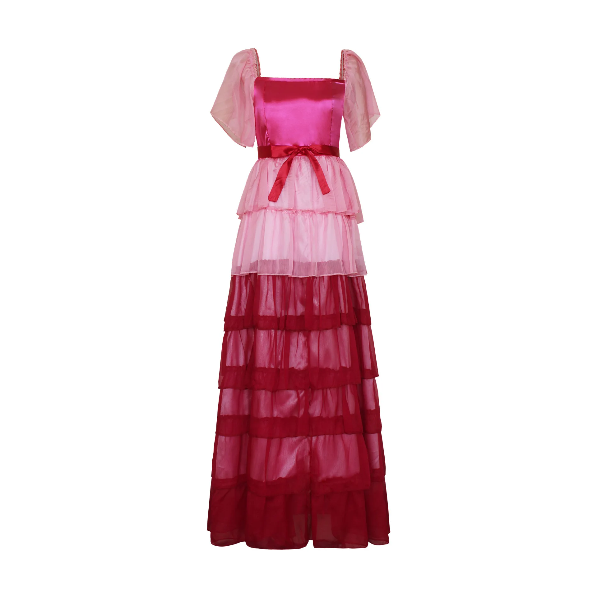 Pink Hermione Princess Dress Movie Cosplay Costume Halloween Christmas Performance for Girls Women Maigc School Summer Party