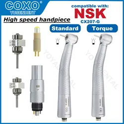 COXO CX207 Końcówki dentystyczne Światłowód Szybka turbina Standardowa/Torque Head 6-pinowy łącznik Pasuje do KAVO NSK WH