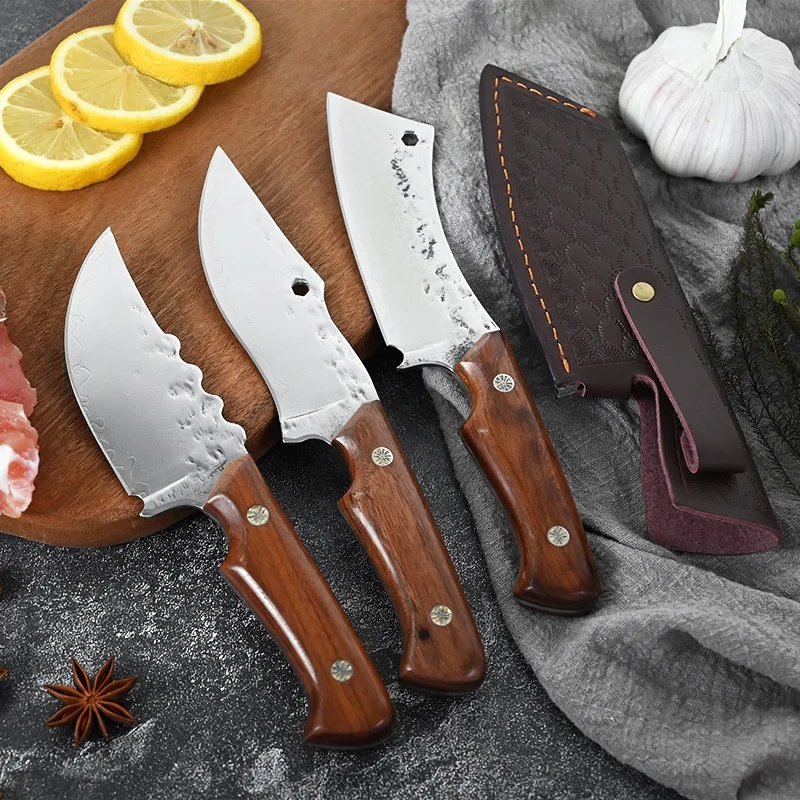 Damacus Pocket Knife 67 Layers Damascus VG10 Steel Blade Sharp Cleaver Slicing Kitchen Knives Cooking Tools Solid Wood Handle