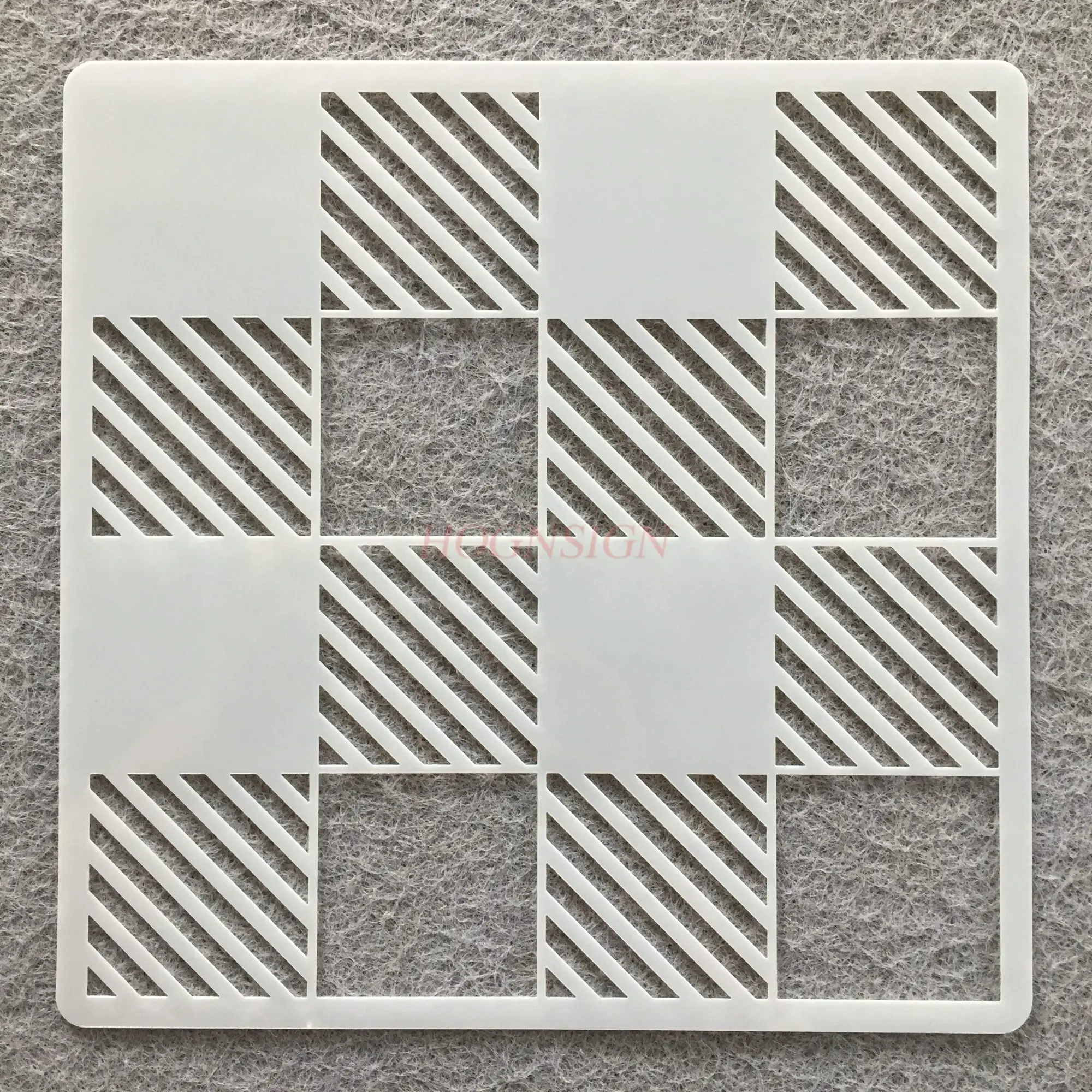 1 قطعة نمط الرش قالب اللوحة الهندسية المجوفة شكل غير منتظم قالب اللوحة المجوفة DIY