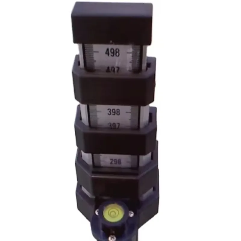 Wholesale  4m 5m 7m Staff Aluminum/3 Sections Telescopic Surveying Leveling Staff