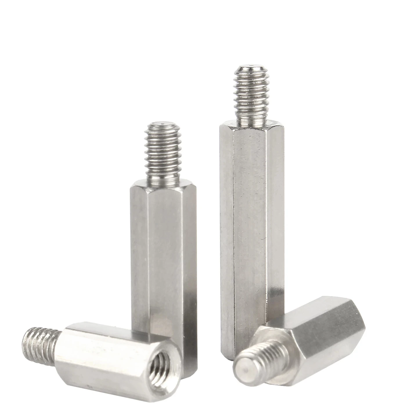 M8 M10 Hex 304 Stainless Steel One End Thread Stud Mainboard Distance Pillar Equipment Enclosure Mounting Column Length 12-100mm
