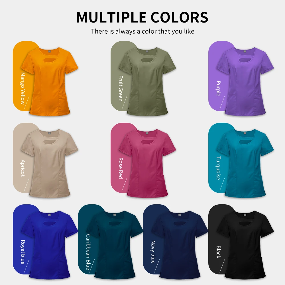 Ensemble d'uniforme de gommage, blouse de laboratoire, médecins, infirmières, personnel de soins infirmiers, uniformes de travail, doux et respirant, ensemble de vêtements de travail 2 pièces, gommages pour femmes, haut et pantalon