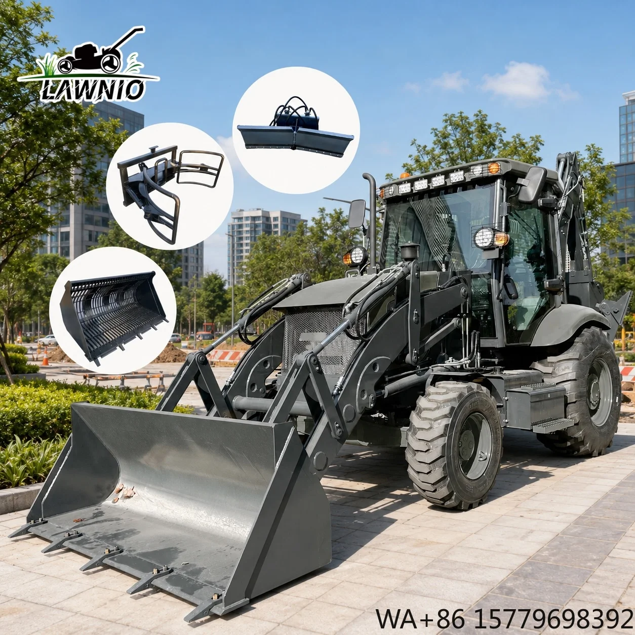 Cost Effective  Loader  with 4085mm Maximum Digging Depth Strong Digging Force for Soil Backfilling Backhoe Loader