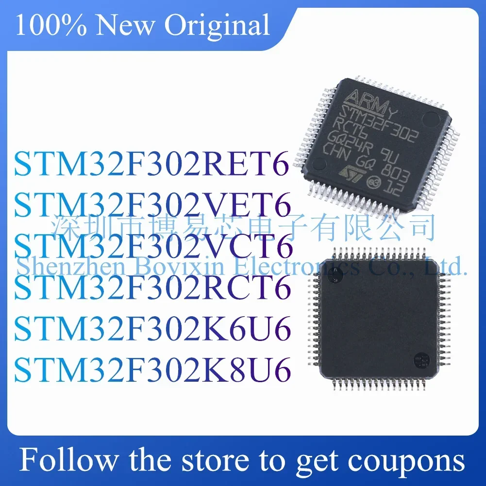 

NEW STM32F302RET6 STM32F302VET6 STM32F302VCT6 STM32F302RCT6 STM32F302K6U6 STM32F302K8U6 Original Product