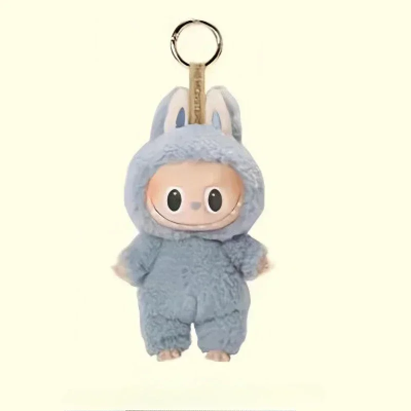 New Hot Cute Labubu The Monsters Blind Box Toys Cardiac Macarone Kawai Surprise Gifts Toy Guess Bag Figure Replica Keychain 17cm