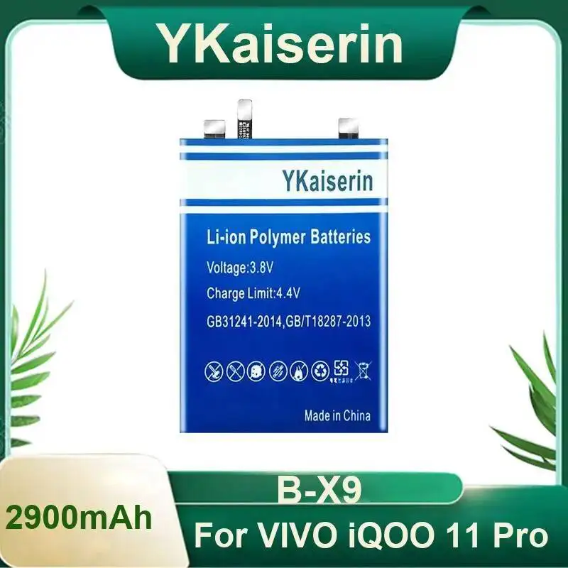 B-X9 Mobile Phone Battery For Vivo Iqoo 11 Pro 2900Mah Reliable Power Long Lasting