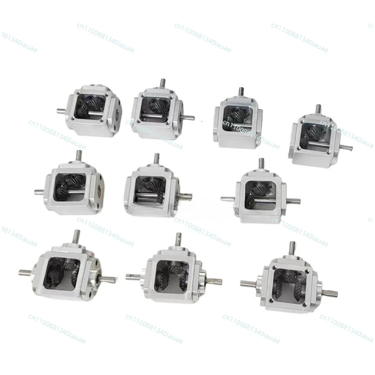 

Right Angle Transmission Variable Speed Bevel Gearbox 1:1 Shaft Diameter 6 Gearbox Corner Machine Small T Type