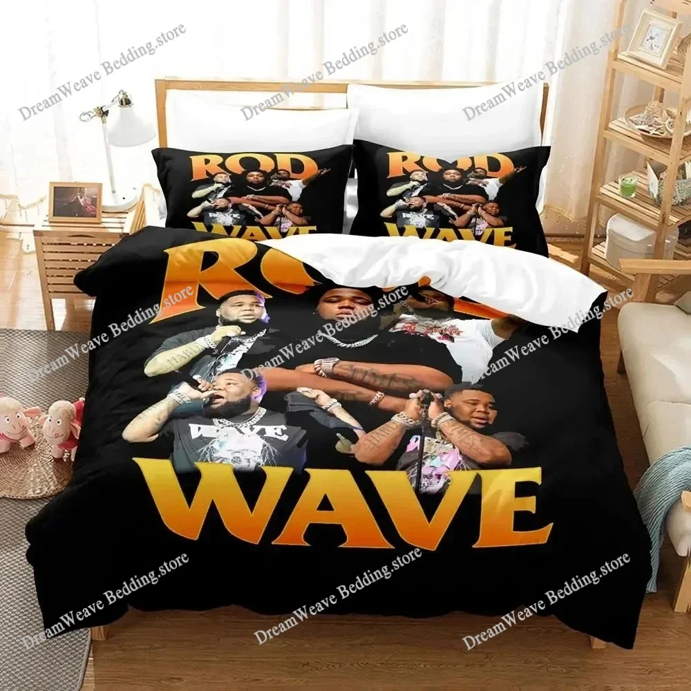 

3D Print Rapper Rod Wave Bedding Set Duvet Cover Bed Set Quilt Cover Pillowcase Comforter King Queen Size Boys Adult Bedding Set