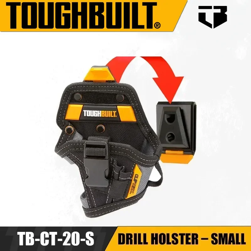 

TOUGHBUILT TB-CT-20-S Drill Holster – Small Hand Drill Set Special Belt Pouch Electrician Decoration Portable Tool Bag