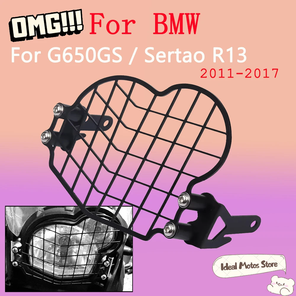 

Headlight Guard Laser Cut Stainless Steel Motorcycle Headlamp Protector For BMW G650GS R1200GS Adventure Off-Road Accessories