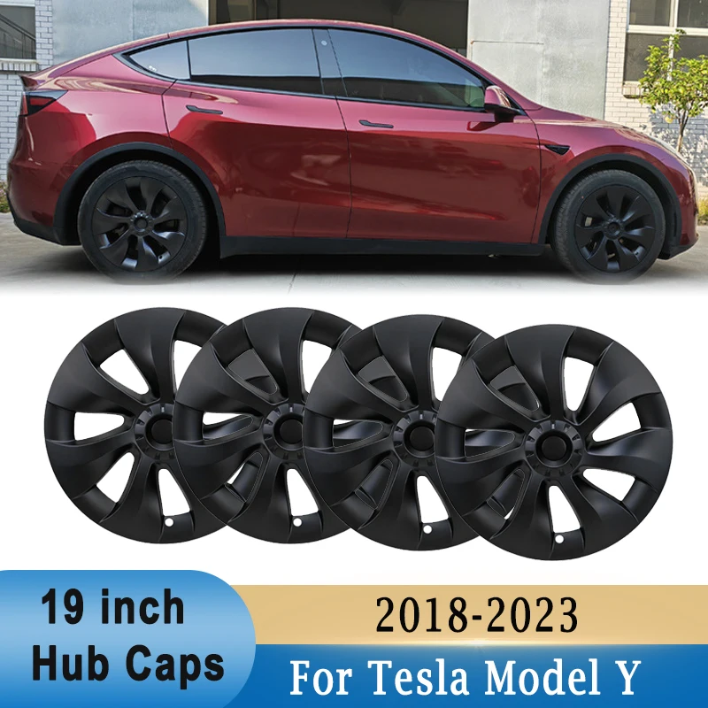 

19-дюймовая крышка ступицы колеса для Tesla Model Y 2020-2022, внешняя шина автомобиля, крышка ступицы, защитная декоративная крышка