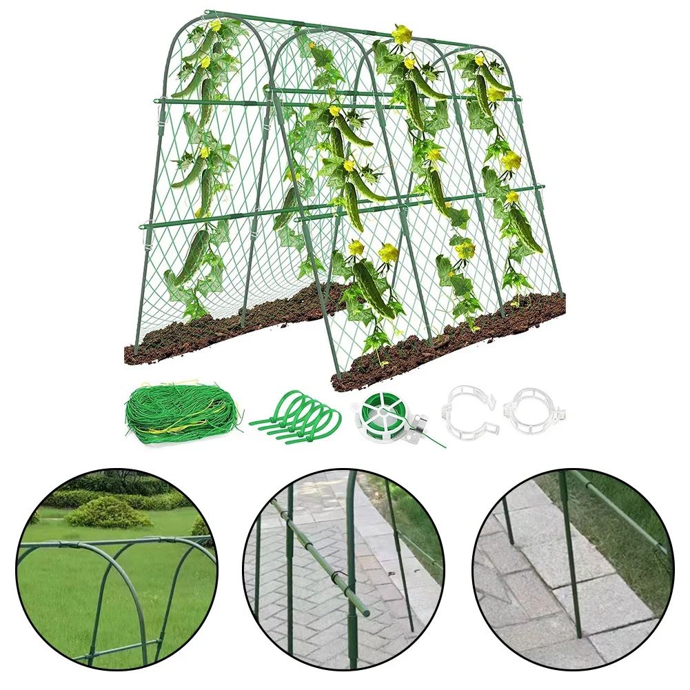 

Raised Bed Support Climbing Plants For Vegetable Garden As Shown U-shaped Design Foldable Design Long-lasting Material