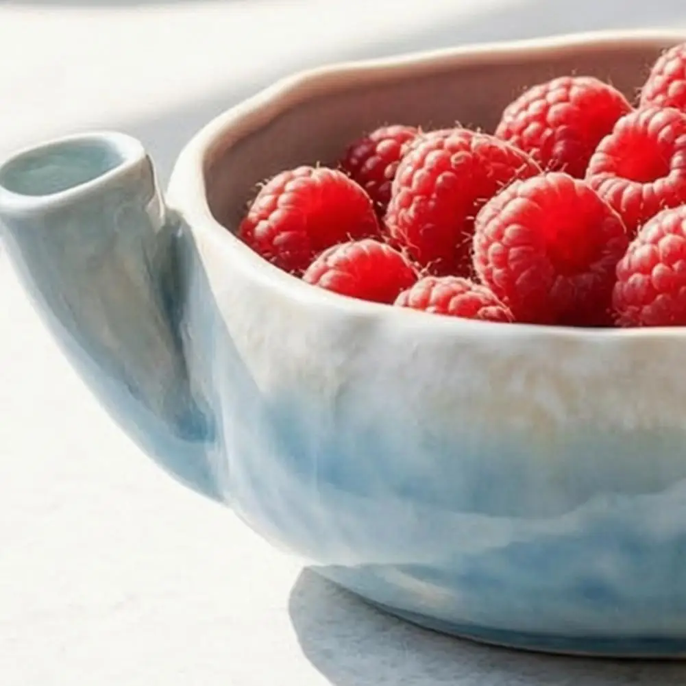 Self Spinning Berry Washer Vortex Fruit Cleaning Bowl Strawberry Blueberry Washing Drainer Kitchen Colander Swirl Design Tool