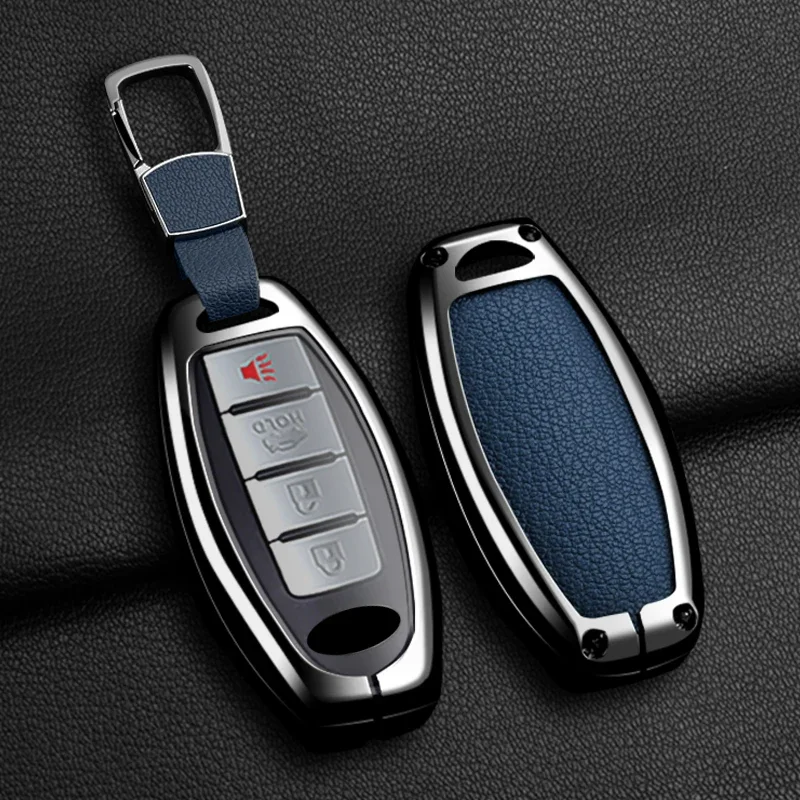 Suitable Zinc Alloy Car Remote Key Cover Case For Infiniti Q50 Q60 Q70 QX50 QX60 QX70 For Nissan Qashqai Juke J10 J11 X-Trail view 6