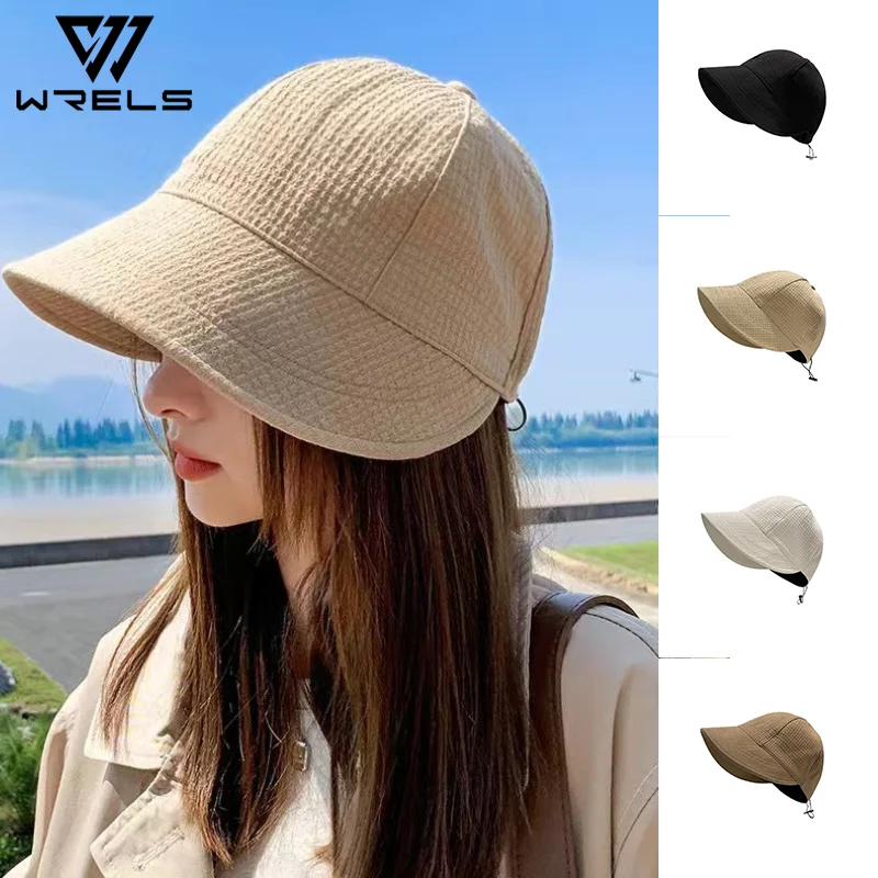 

Fashion Sun Hats Women Summer Sun UV Protection Beach Camping Hats Casual Adjustable Foldable Outdoor Travel Sun Visors