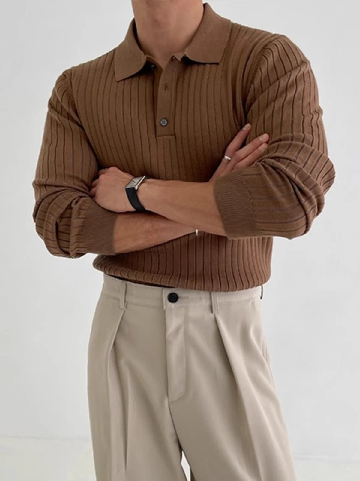 

Свитер American Sle irt Long Sve Fitn, повседневный вязаный мышечный наряд для мужчин, молодежный Vitali Sle, весна-осень