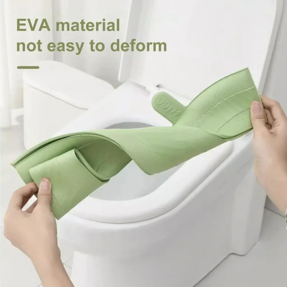 Washable Toilet Seat Cover Portable Toilet Seat Handle Waterproof Eva Toilet Seat Cover with Handle Washable Bathroom for Home