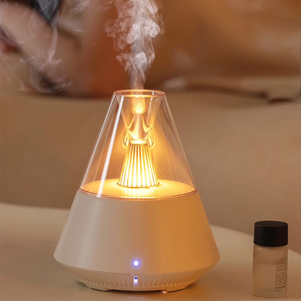 New Portable Essential Oil Aromatherapy Machine Ultrasonic Atomization Home Desktop Humidifier with  Atmosphere Night Light