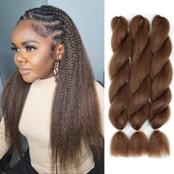 Vixen Crochet Bulk Hair 26 inch Jumbo Synthetic Braiding Hair Fluffy Kinky Straight Crochet Braids Extension Hair Expo City