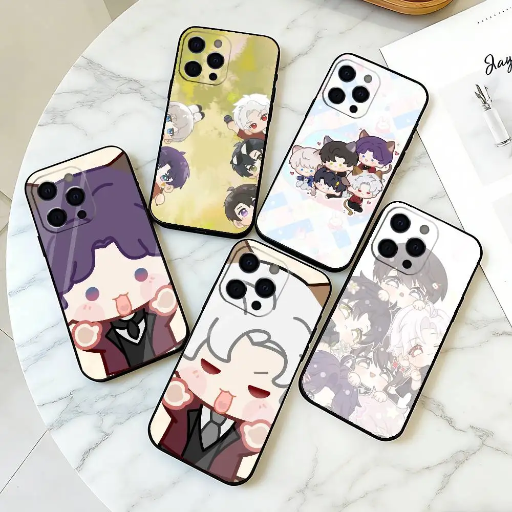 

P-Popular game L-Love and Deepspace Phone Case For iPhone 17,16,15,14,13,12,11 Plus,Pro Max,XS,Soft Silicone Black Cover