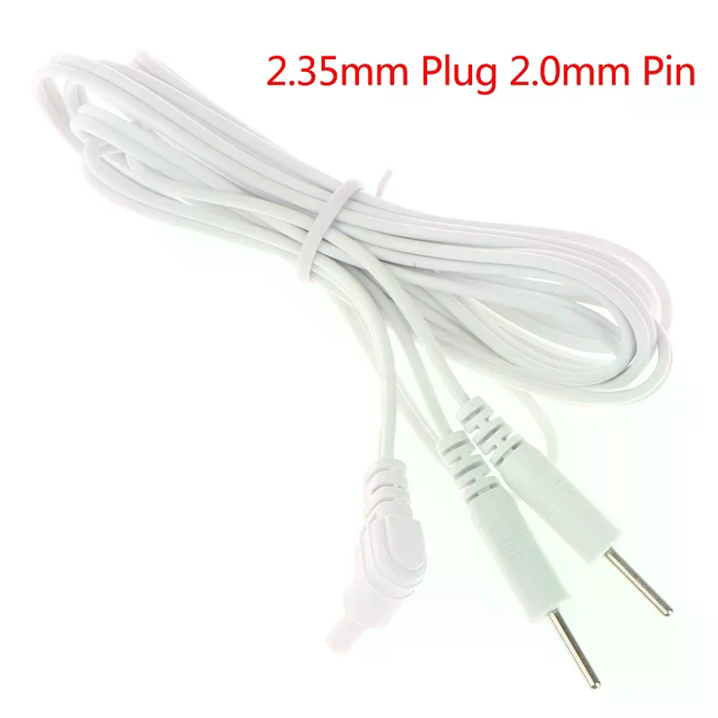 1.2M 2.35mm New Electrotherapy Electrode Lead Electric Shock Wires Cable For Massager Connection Cable Massage & Relaxation