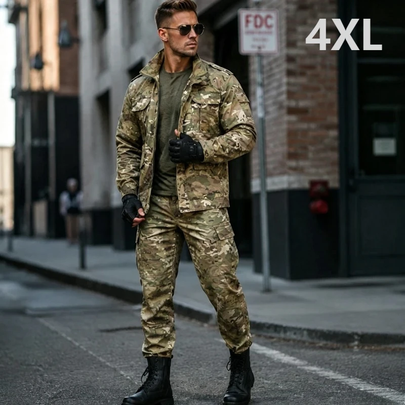 Men's Soft Tracksuit  Outdoor Motorcycle Protective Suit Python Pattern Wear-resistant Overalls Labor Insurance Cloth Uniform