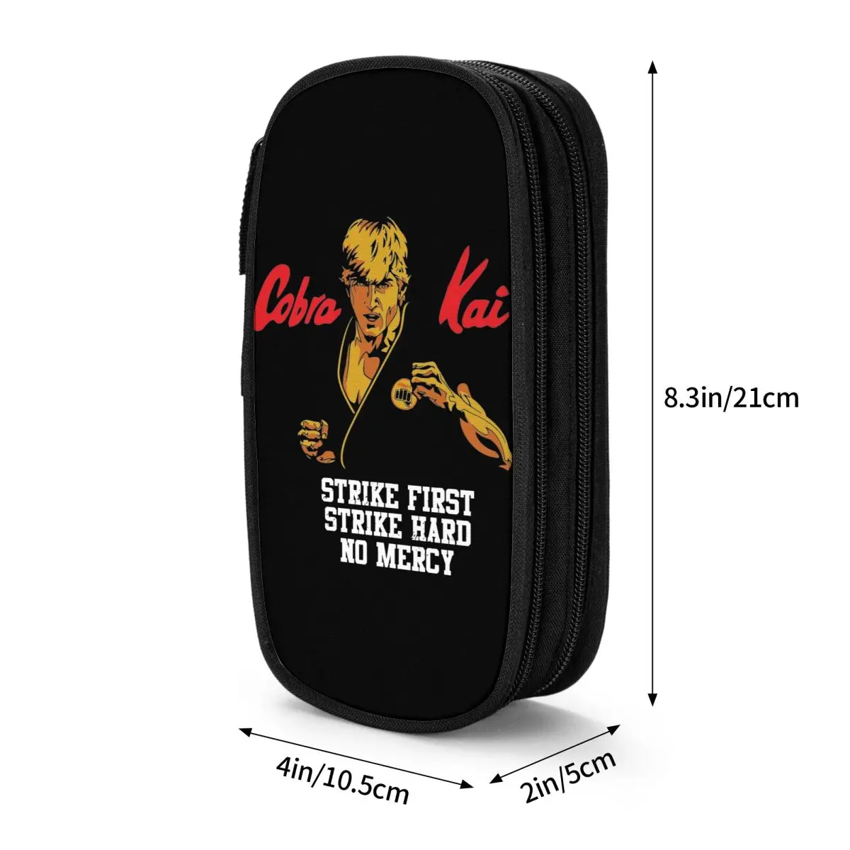 Imagem -03 - Bonito Johnny Lawrence Pencil Cases Pencil Pouch Pen Holder para Estudante Grandes Bolsas de Armazenamento Presentes para Estudantes Cobra Kai