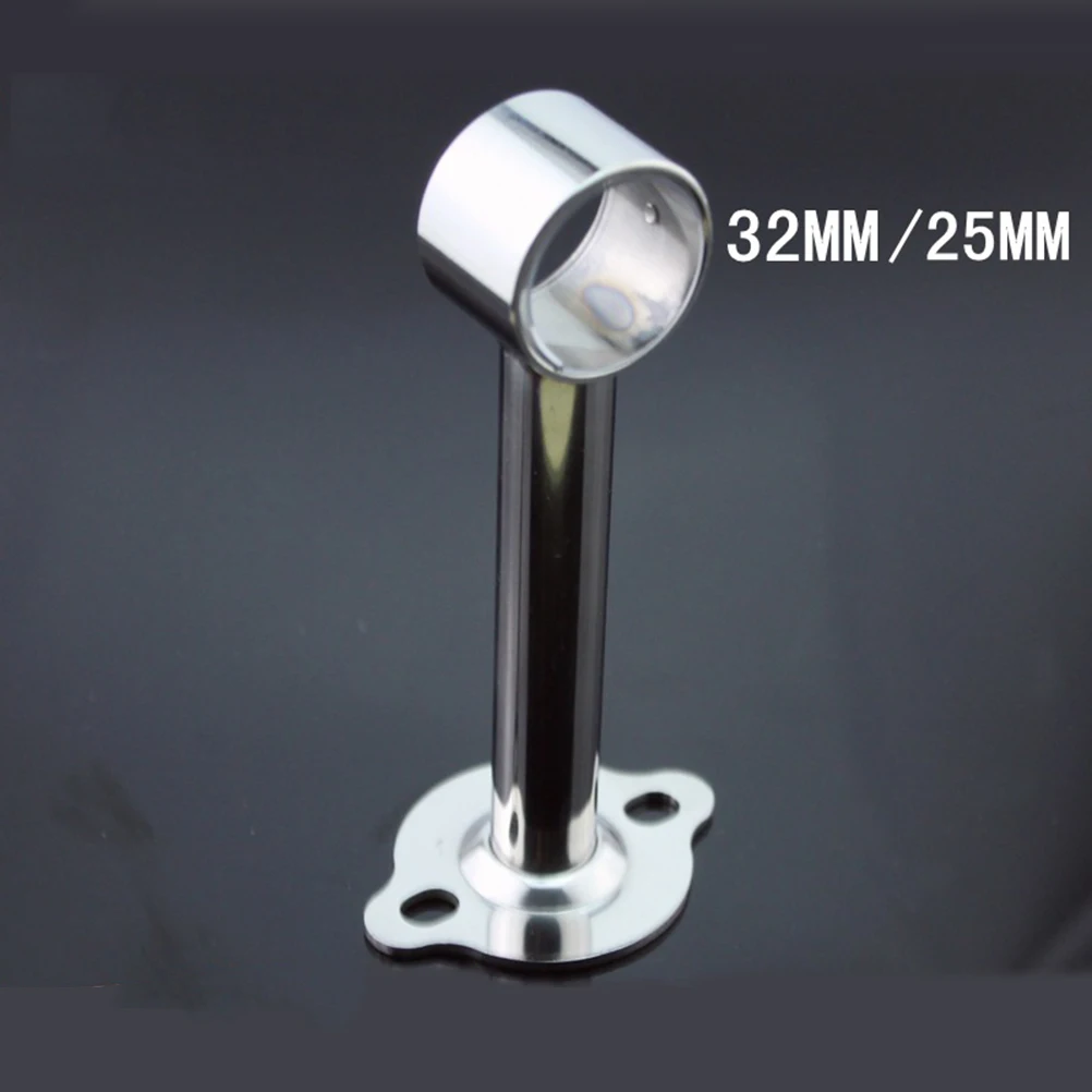 

Stainless Steel Rod Closet Hanging Round Seat Flange Support Adjustable Easy Install Hardware Bracket Accessories For