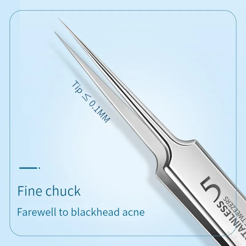 

Tweezers German Ultra-fine Cell Pimples Blackhead Clip Tweezers Beauty Salon Special Scraping Closing Artifact Acne Needle Tool