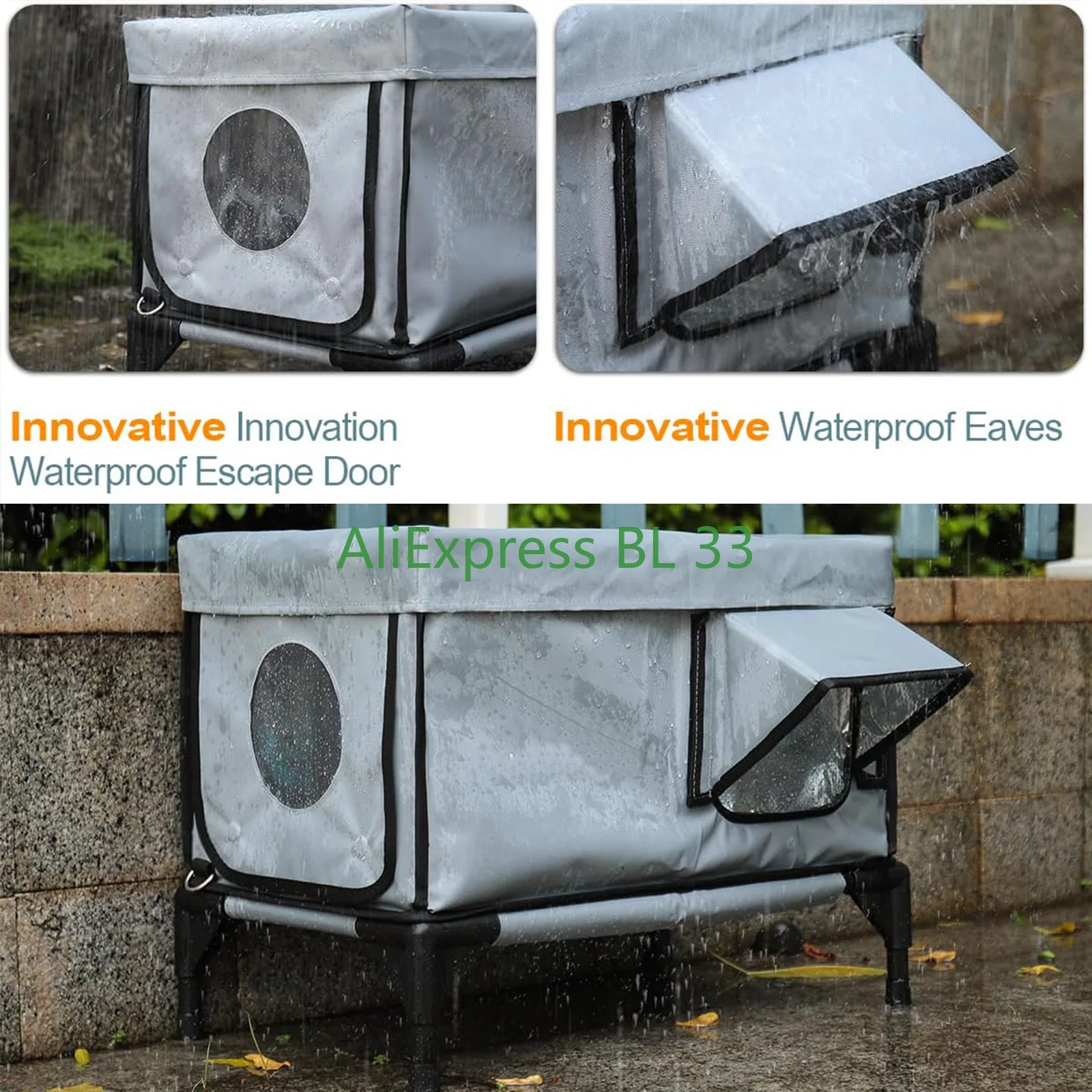 Budka dla kota na zewnątrz, ciepła zimowa legowisko dla kota, wiatroodporna, odporna na deszcz, odporna na zadrapania, budki dla kotów z elektrycznym ogrzewaniem, bezpieczne budki dla zwierząt, psów i kotów.