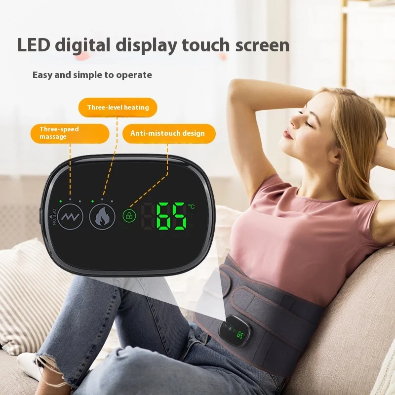 Factory Direct Sports Safety Waist Heating Massage Belt Intelligent Electric Hot Red Light Cross-Border Sports Waist Protection