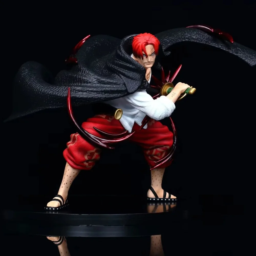 

Anime One Piece Akakami No Shankusu Draw Sword PVC Action Figure Collectible Model Doll Toy 18CM