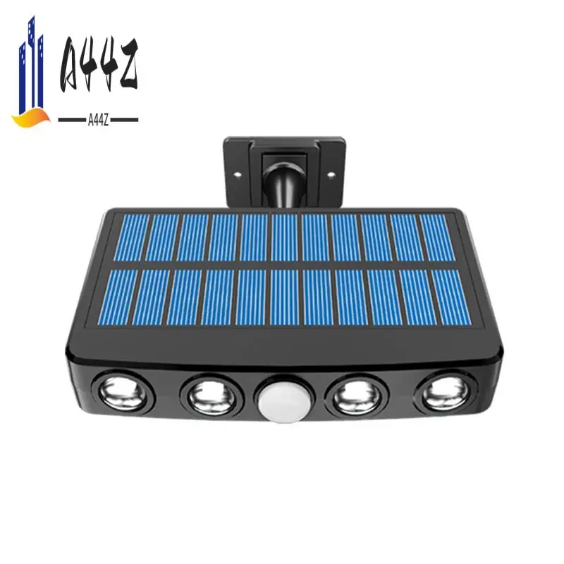 

A44Z-Солнечные наружные фонари с датчиком движения, солнечные фонари с 4 светодиодными бусинами, водонепроницаемость IP65 для сада, крыльца, двора