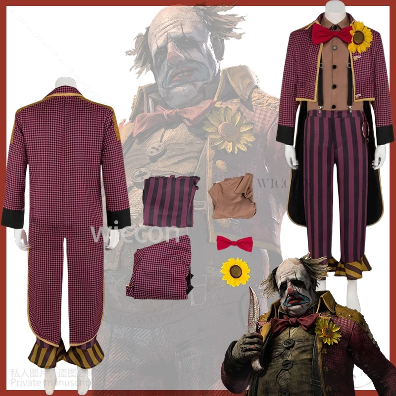 

Kenneth Chase Dead Anime Game Daylightt Cosplay Costume Horror Plaid Shirt Suspender Pants Terror Halloween Jokerrr Customized