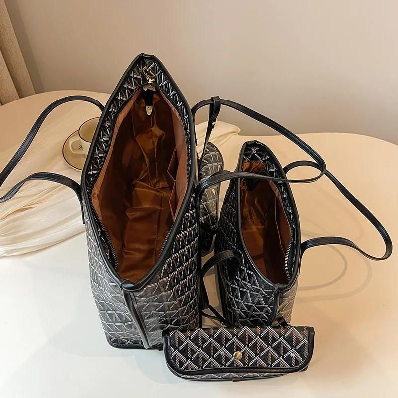 Bolso de mano bolso de compras clásico bolso de gran capacidad dos maletas bolso de hombro versátil