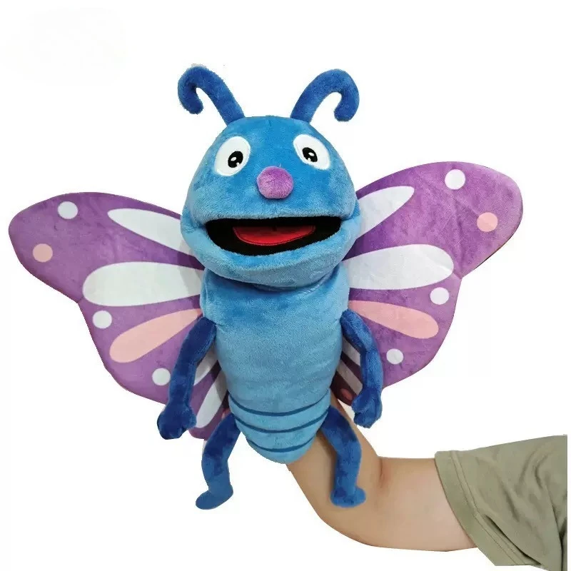 30cm Insect Hand Puppet Kids Educational Plush Toys Hand Finger Puppet Stuffed Doll Telling Story Muppet Children Christmas Gift