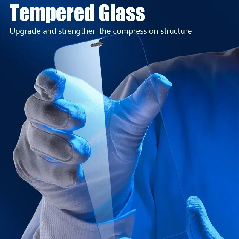 3 PIEZAS Vidrio protector para iPhone 16 15 14 13 12 11 Pro Max XR X XS 17 Pro Max Protector de pantalla para iPhone 14 15 Plus 13 Mini Glass 5
