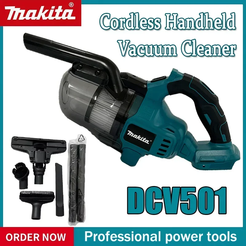 

Makita Cordless Power Tool Electric Vacuum Cleaner For 18V Battery LED Portable Household Industrial Construction Cleaning Tool