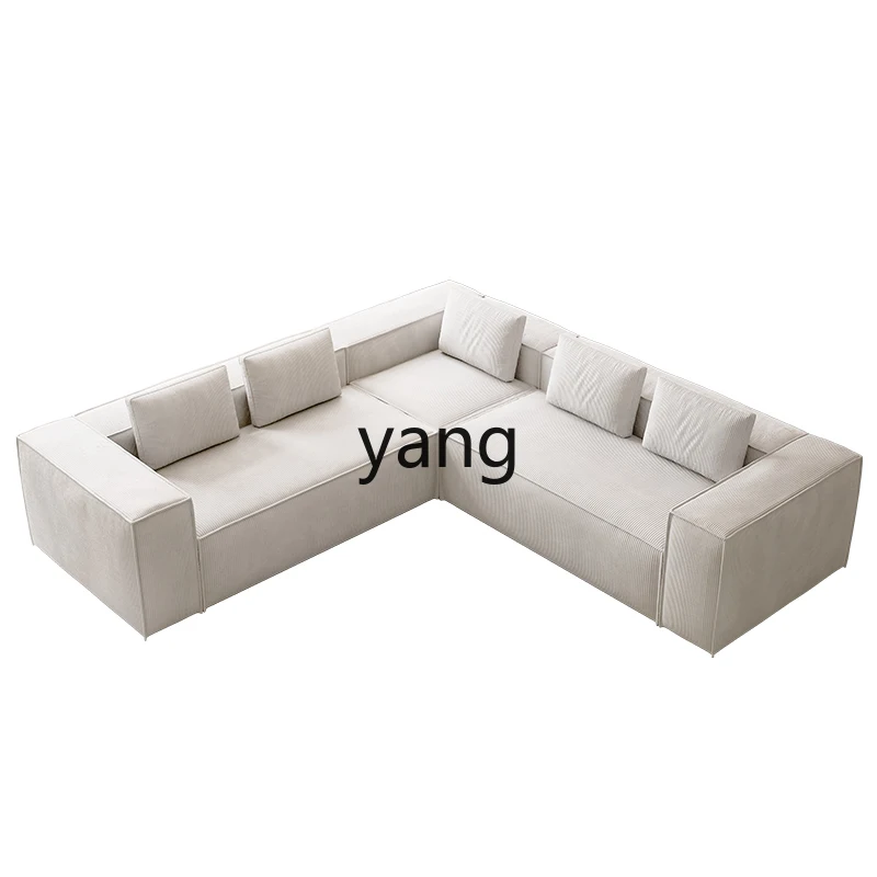

LMM cream wind modern retro tofu block fabric compressed roll package module small apartment removable and washable